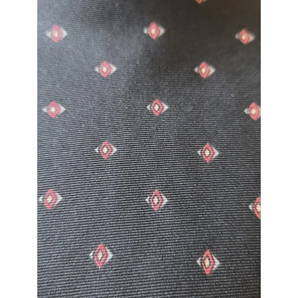 VTG Christian Dior All Silk Necktie Italy Woven USA Made Foulard Tie